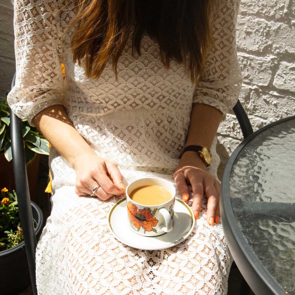 Nobody's Child | Ivory Lace Babydoll Midi Dress